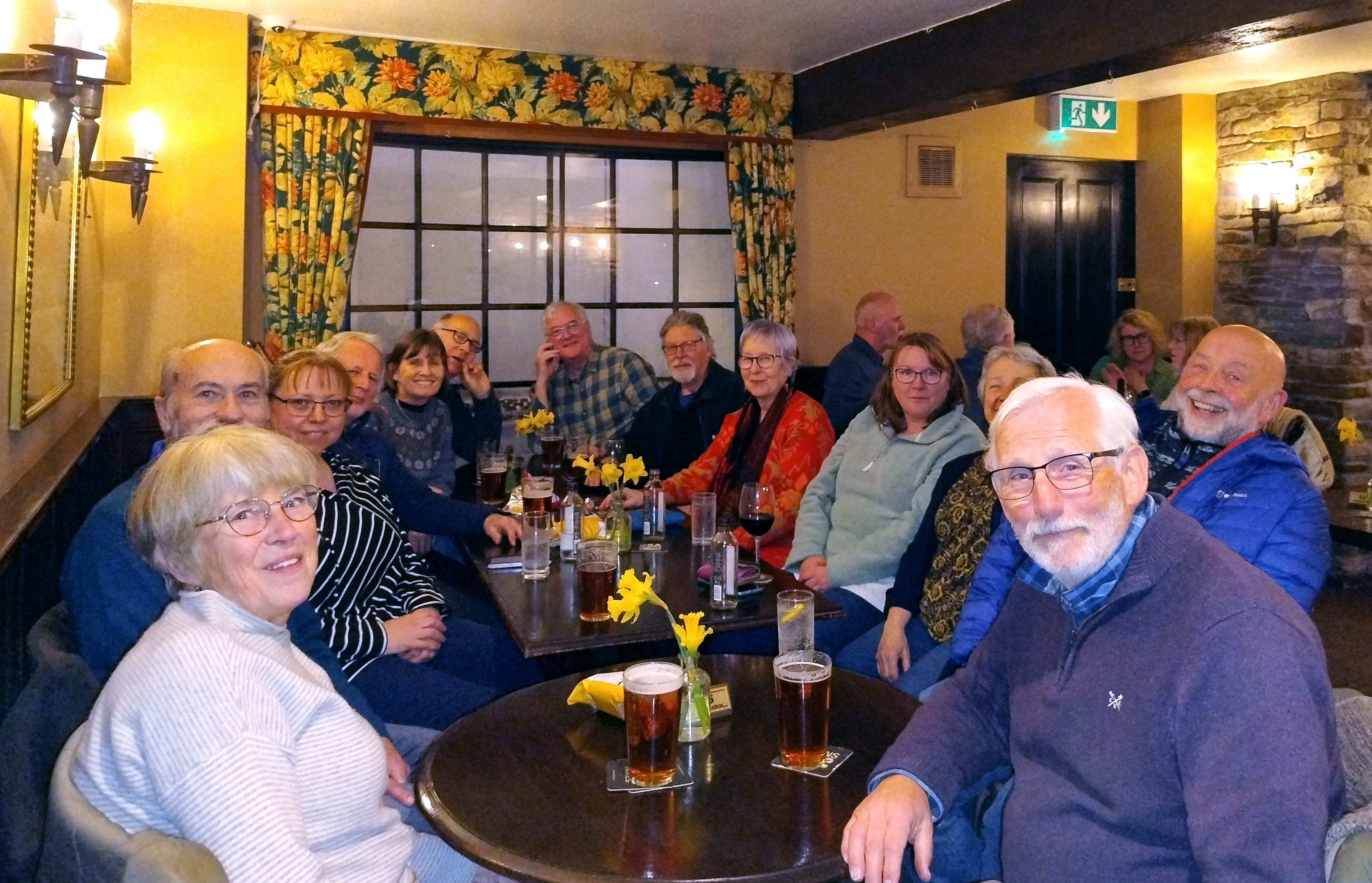 In the Bear, Crickhowell, after rehearsal