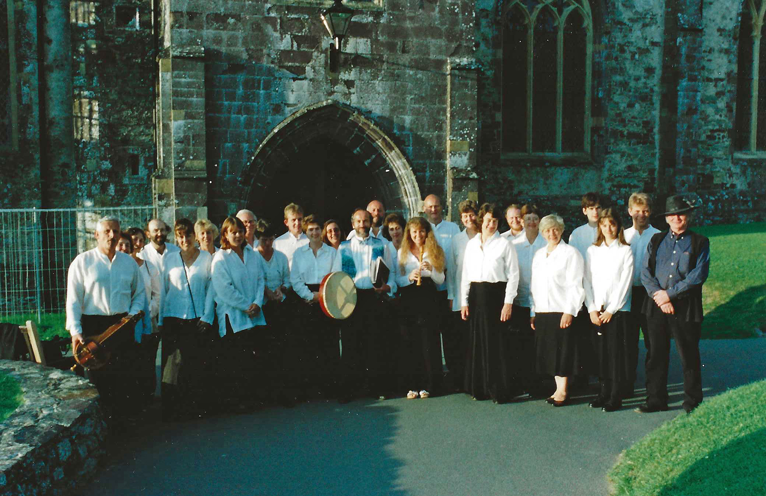 Visiting choir at St David's in the 1990s